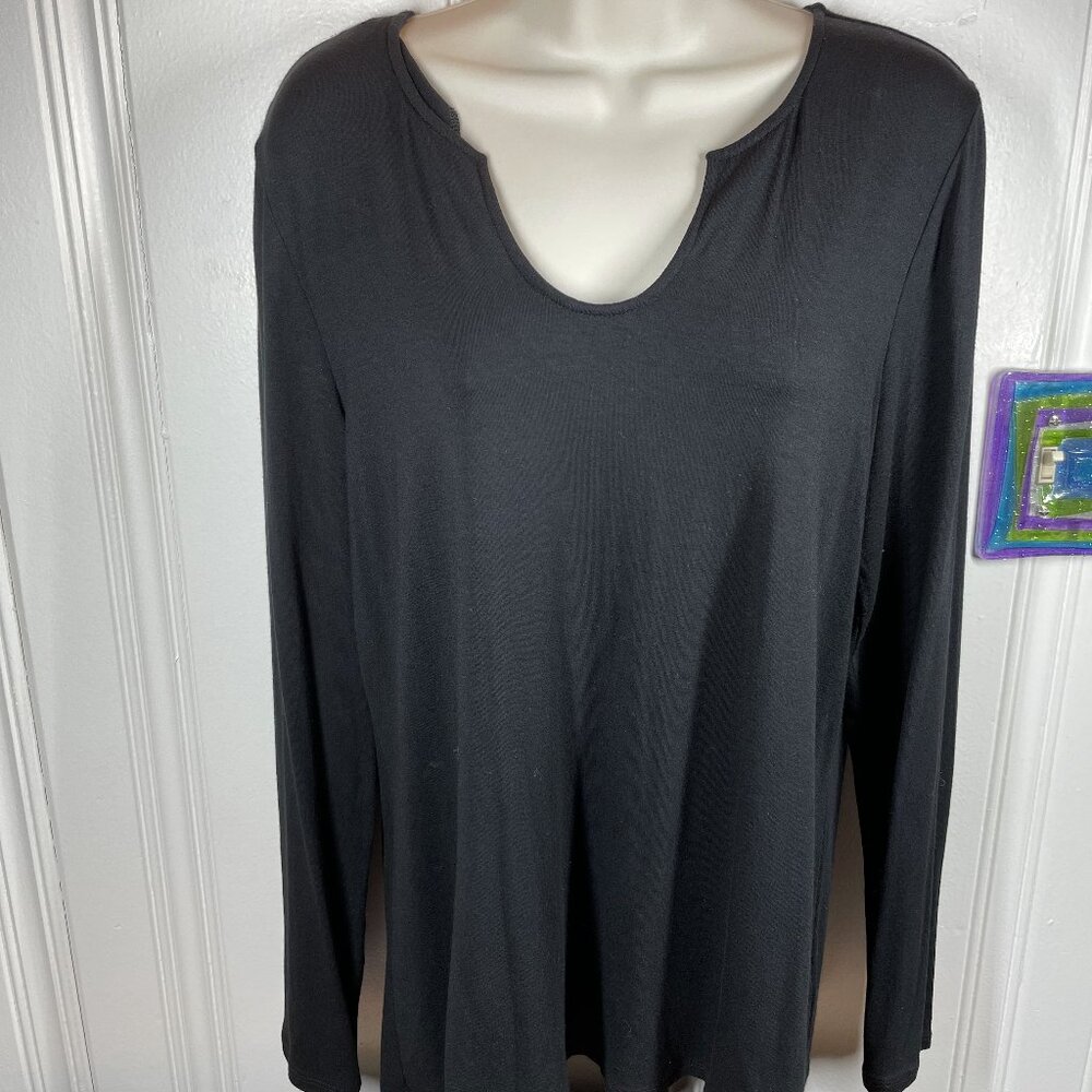 Black long sleeve top